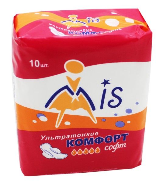 Изображение товара Прокладки МИС Ультратонкие Комфорт Софт №10 Прокладки МИС Ультратонкие Комфорт Софт №10 фотография