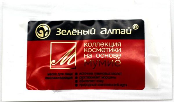 Изображение товара Зеленый Алтай маска для лица мумие 1шт Зеленый Алтай маска для лица мумие 1шт фотография