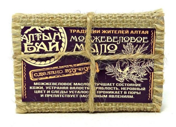 Изображение товара Мыло Алтынбай натуральное можжевеловое 80г Мыло Алтынбай натуральное можжевеловое 80г фотография