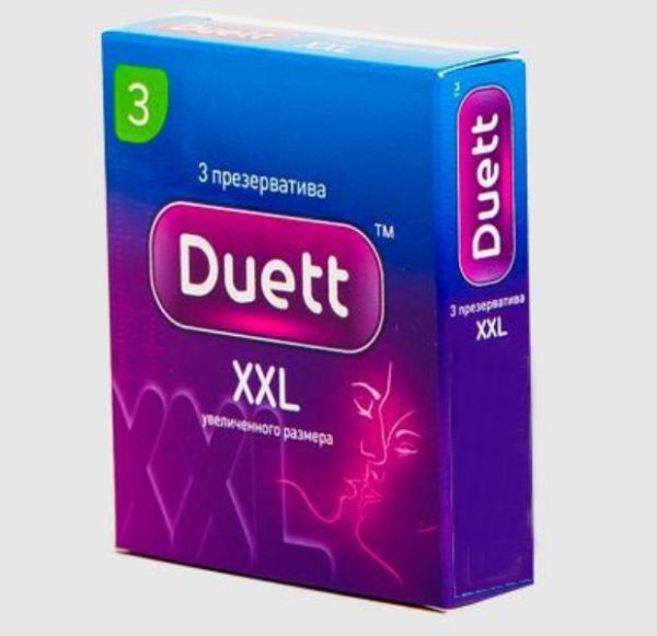 Изображение товара Презерватив Duett XXL №3 Презерватив Duett XXL №3 фотография