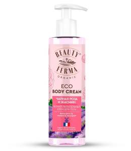 Крем для тела Легкий питательный Чайная роза и жасмин Beauty Ferma 190мл